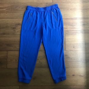 J. Crew Dress Pants Joggers Blue Purple Size 8 EUC